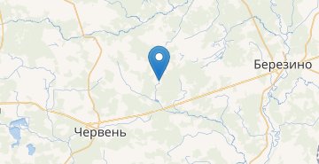 Mapa Korob, CHervenskiy r-n MINSKAYA OBL.