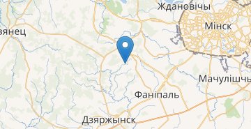 Map Kryshtafovo, Dzerzhinskiy r-n MINSKAYA OBL.