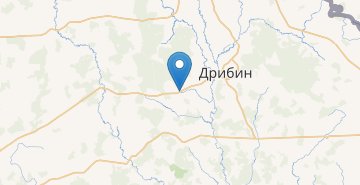 Map Bolshie Borodenki, Dribinskiy r-n MOGILEVSKAYA OBL.