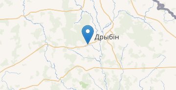 Map Gubino, Dribinskiy r-n MOGILEVSKAYA OBL.