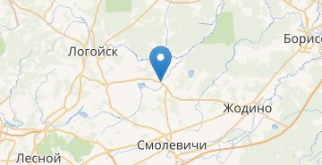 Map Prudische, povorot, Smolevichskiy r-n MINSKAYA OBL.