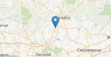 Mapa CHudenichi, Logoyskiy r-n MINSKAYA OBL.