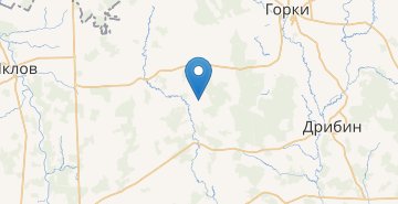 Map Kischicy, Dribinskiy r-n MOGILEVSKAYA OBL.