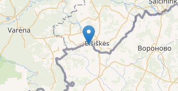 地图 Rovbishki, Voronovskiy r-n GRODNENSKAYA OBL.
