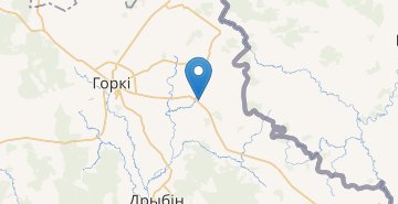 Map Gory, Kurgane, Goreckiy r-n MOGILEVSKAYA OBL.