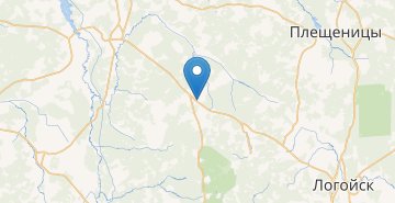 Map Myshicy, povorot, Logoyskiy r-n MINSKAYA OBL.