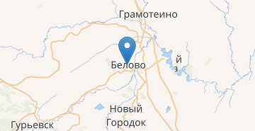 Mapa Belovo (Kemerovo obl)