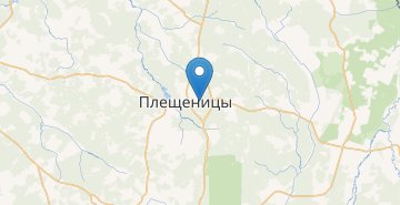 Mapa Pleschenicy, sohoz, Pleschenickiy p/s Logoyskiy r-n MINSKAYA OBL.