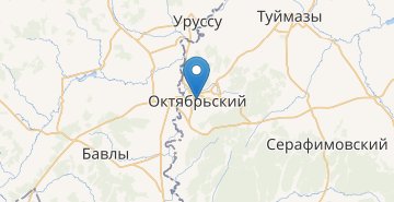 Мапа Октябрьський (Башкортостан)