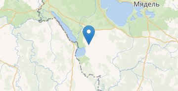 Mapa Ostrovlyany, Myadelskiy r-n MINSKAYA OBL.