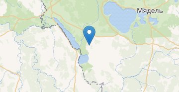 Mapa Karakulichi, povorot, Myadelskiy r-n MINSKAYA OBL.