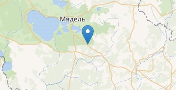 Mapa Kalinovka, povorot, Myadelskiy r-n MINSKAYA OBL.
