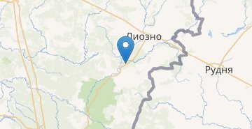 Mapa Zachernya, povorot, Lioznenskiy r-n VITEBSKAYA OBL.