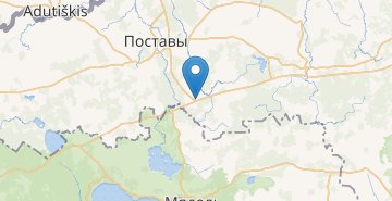 地图 Koleevcy, Postavskiy r-n VITEBSKAYA OBL.