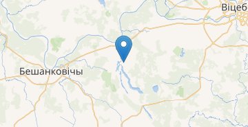 Map Dubrovo, Beshenkovichskiy r-n VITEBSKAYA OBL.
