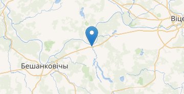 Map Budilovo, Beshenkovichskiy r-n VITEBSKAYA OBL.