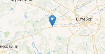 地图 Vyaderovo, Beshenkovichskiy r-n VITEBSKAYA OBL.