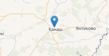 Mapa Kanash (Chuvash Republic)