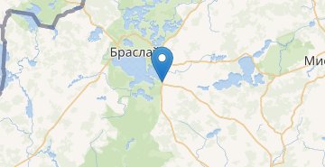 地图 Ahremovcy, Braslavskiy r-n VITEBSKAYA OBL.