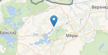 地图 Bolshoe Dedino, Miorskiy r-n VITEBSKAYA OBL.