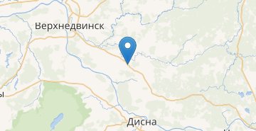 地图 Prudniki, Verhnedvinskiy r-n VITEBSKAYA OBL.