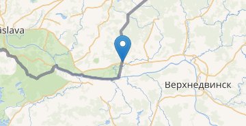 Mapa Bigosovo, KPP, Verhnedvinskiy r-n VITEBSKAYA OBL.