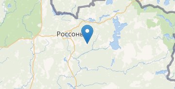 地图 Zaozere, Rossonskiy r-n VITEBSKAYA OBL.