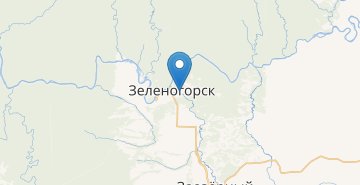 Map Zelenogorsk (Krasnoyarskiy kray)