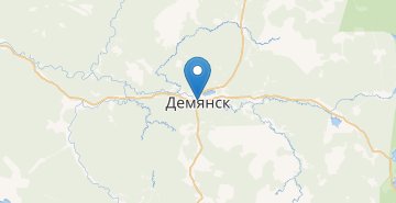 Mapa Demyansk, Novgorodskaya obl
