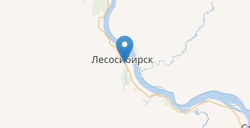 Карта Лесосибирск