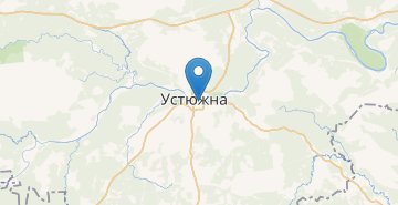 Mapa Ustyuzhna, Vologodskaya obl