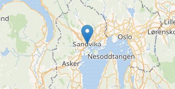 Mapa Sandvika