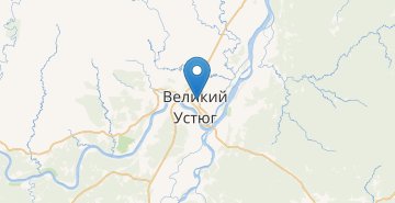 地图 Veliky Ustyug (Vologda Oblast)
