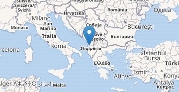 Мапа Албанії
