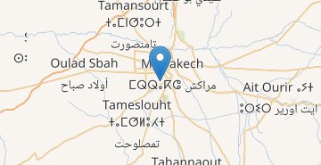 地图 Marrakesh airport
