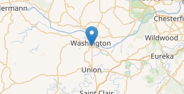 Mapa Washington (MO)