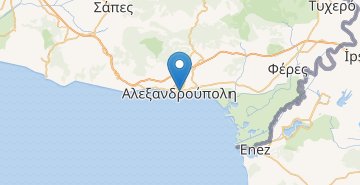 地图 Alexandroupoli