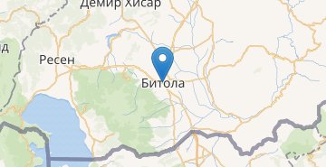 Mapa Bitola