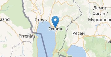Mapa Ohrid