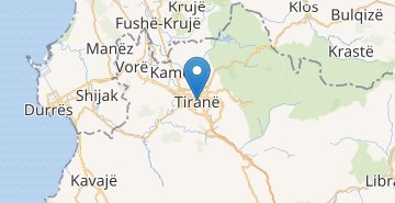 Map Tirana