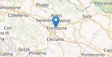 Карта Фрозиноне