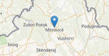 Карта Косовска-Митровица