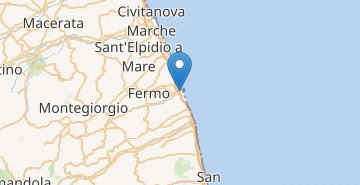 Map Porto San Giorgio