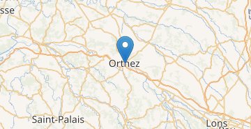 Map Orthez