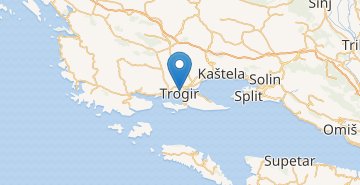 Mapa Trogir