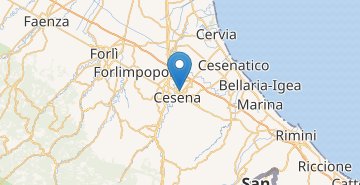 Mapa Cesena