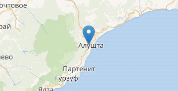 地图 Alushta