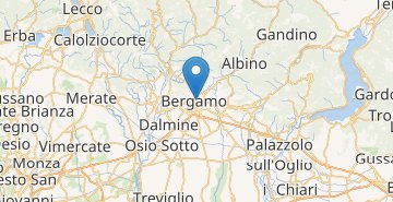 地图 Bergamo