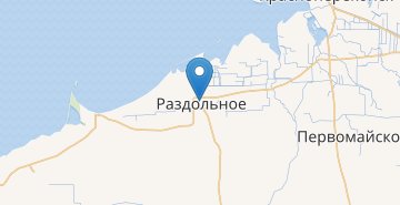 Mapa Rozdolne (Krym)