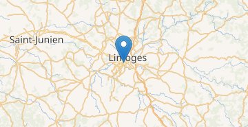 Mapa Limoges